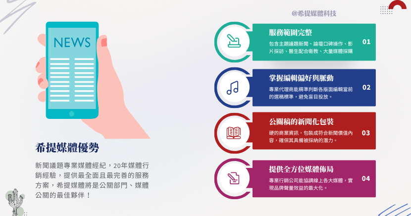 希提媒體科技:新聞議題與媒體經紀的 4 大核心優勢